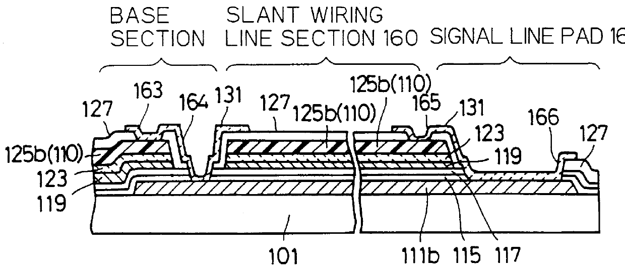 Array substrate comprising semiconductor contact layers having same outline as signal lines