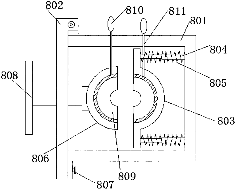 Disposable blood perfusion device swinging device