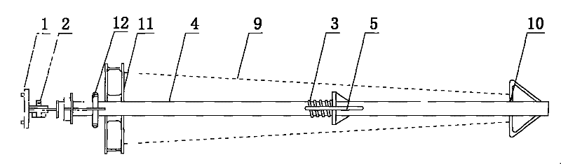 Ejector with arc vertical line