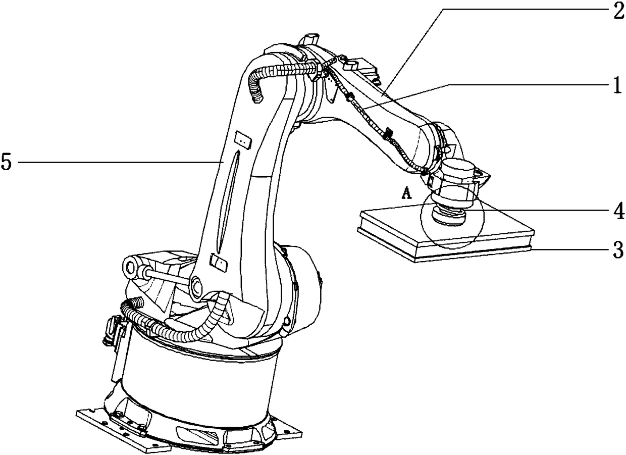 Industrial robot absorbing fixture