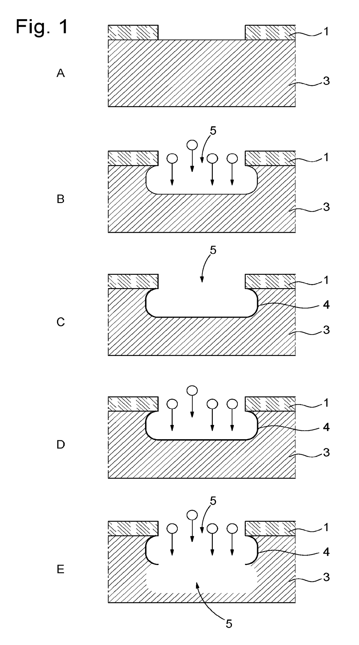Micromechanical component with a reduced contact surface and its fabrication method