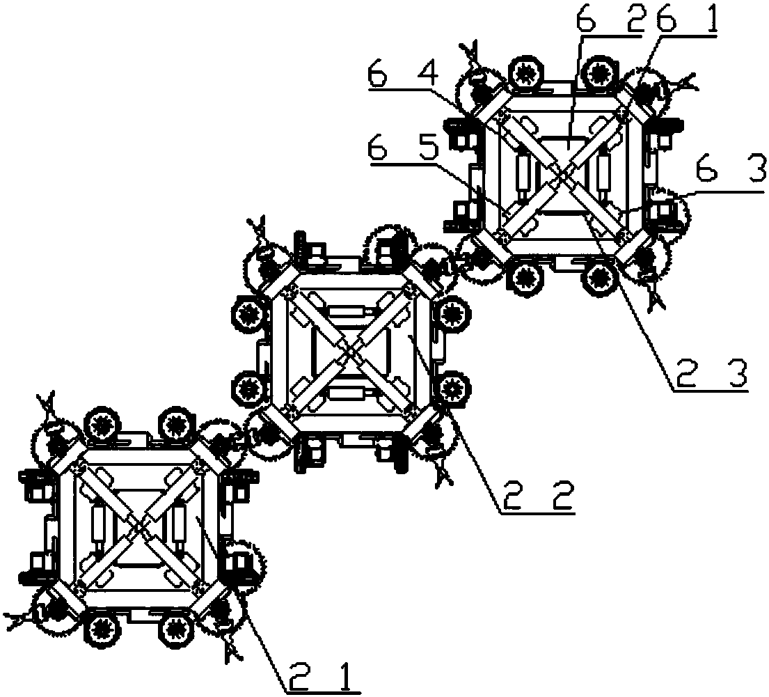 An adaptive stairway cleaning robot and its stair climbing method