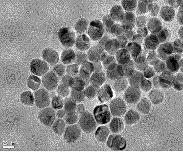 Method for preparing nanometer particles of nickel-carbide nickel core-shell structure