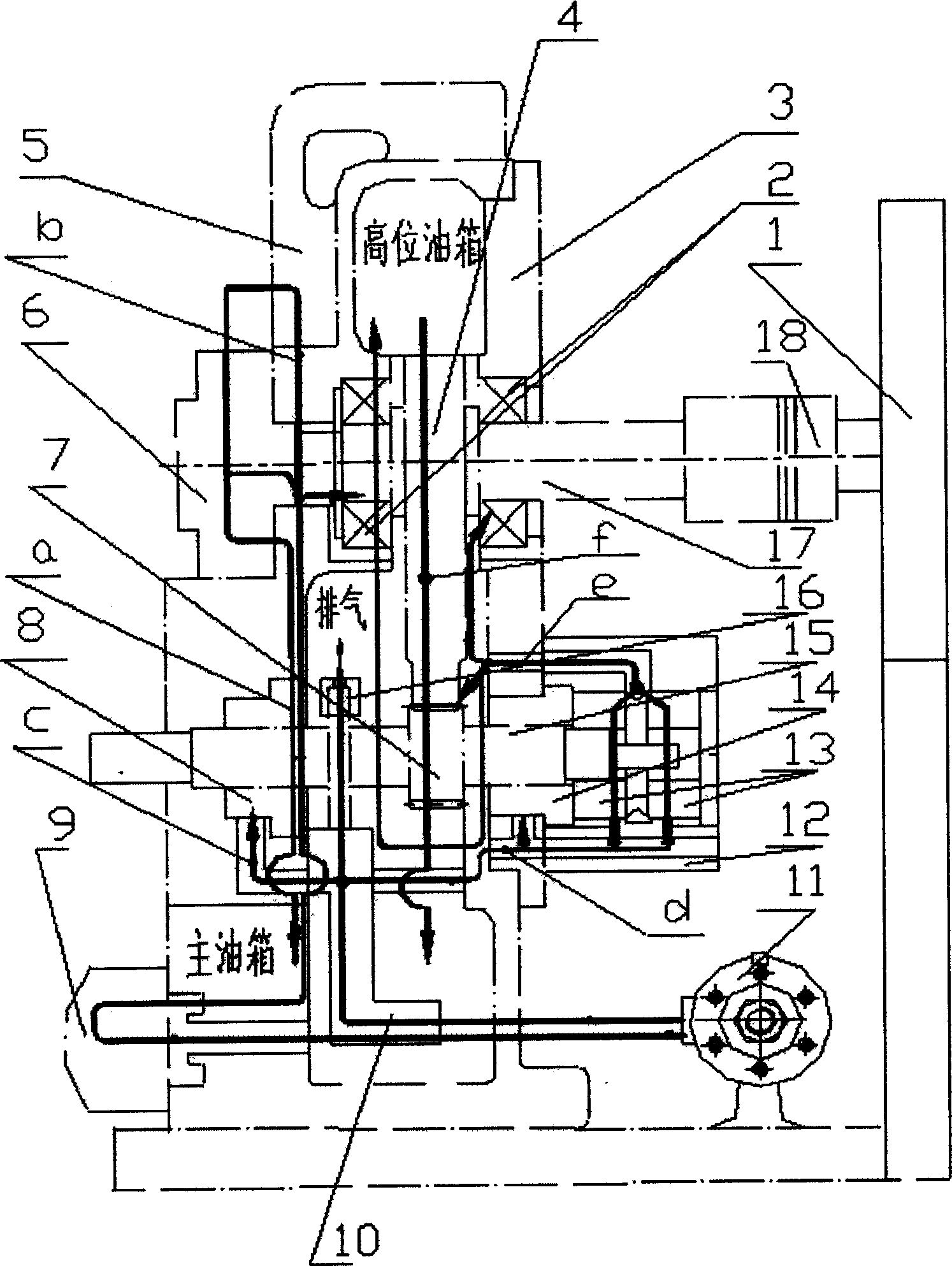 High speed gear spead increaser having automatic lubricating system