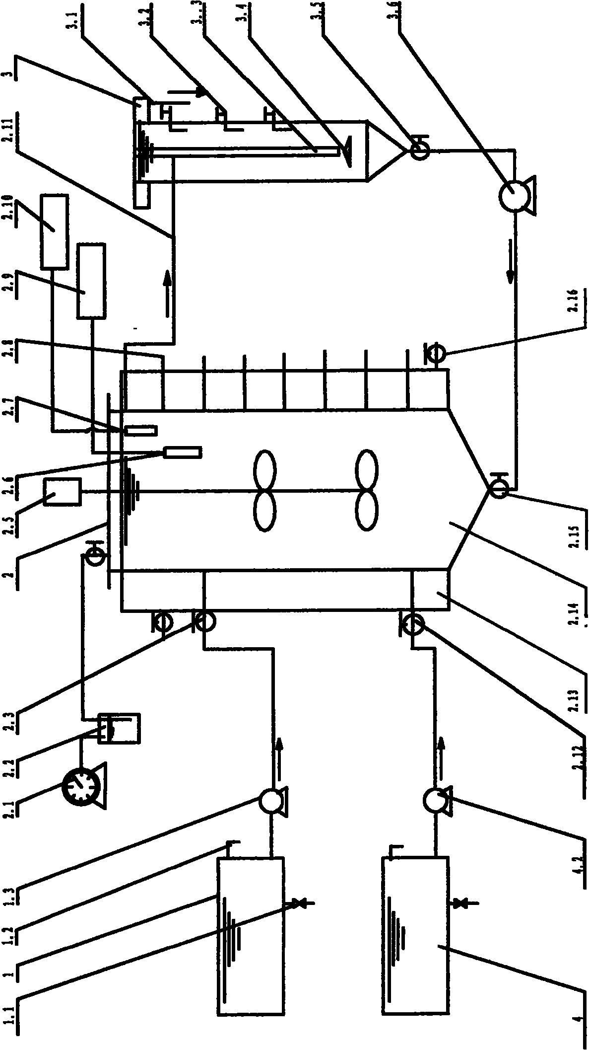 Apparatus and method for synchronous denitrification and development of sewage sludge internal carbon source of urban sewage