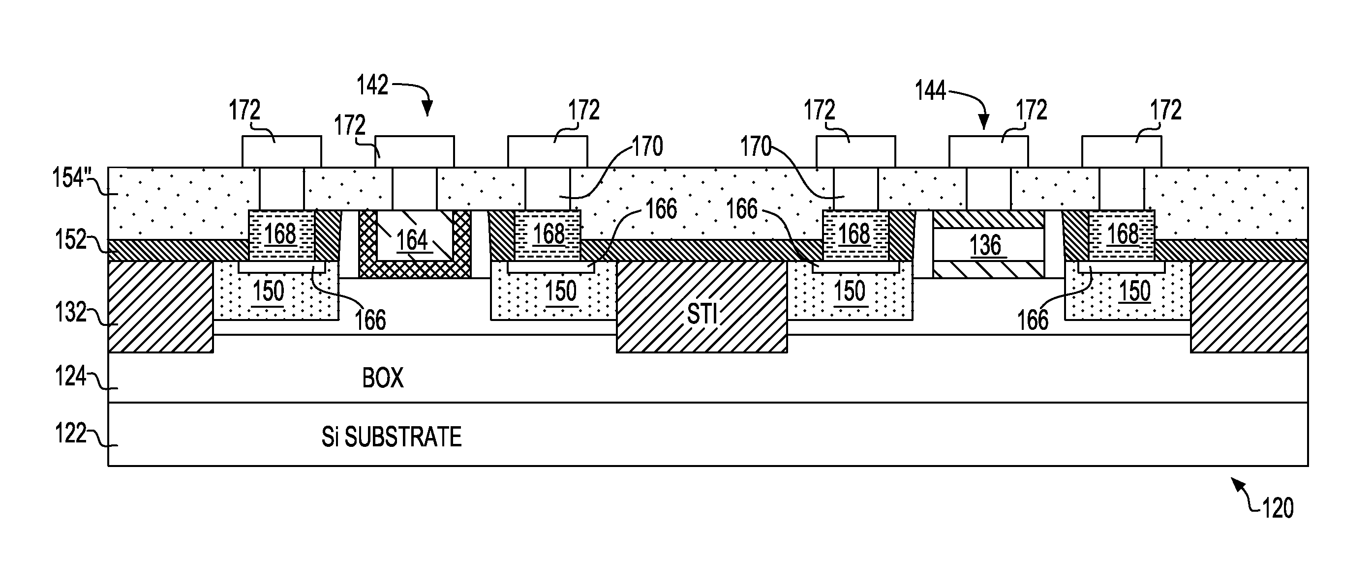 Integrated circuit (IC) chip having both metal and silicon gate field effect transistors (FETs) and method of manufacture