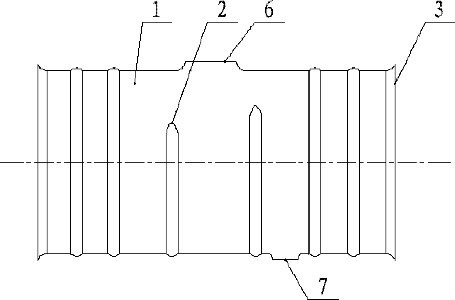 Forming method for cylindrical shell piece with flanged holes