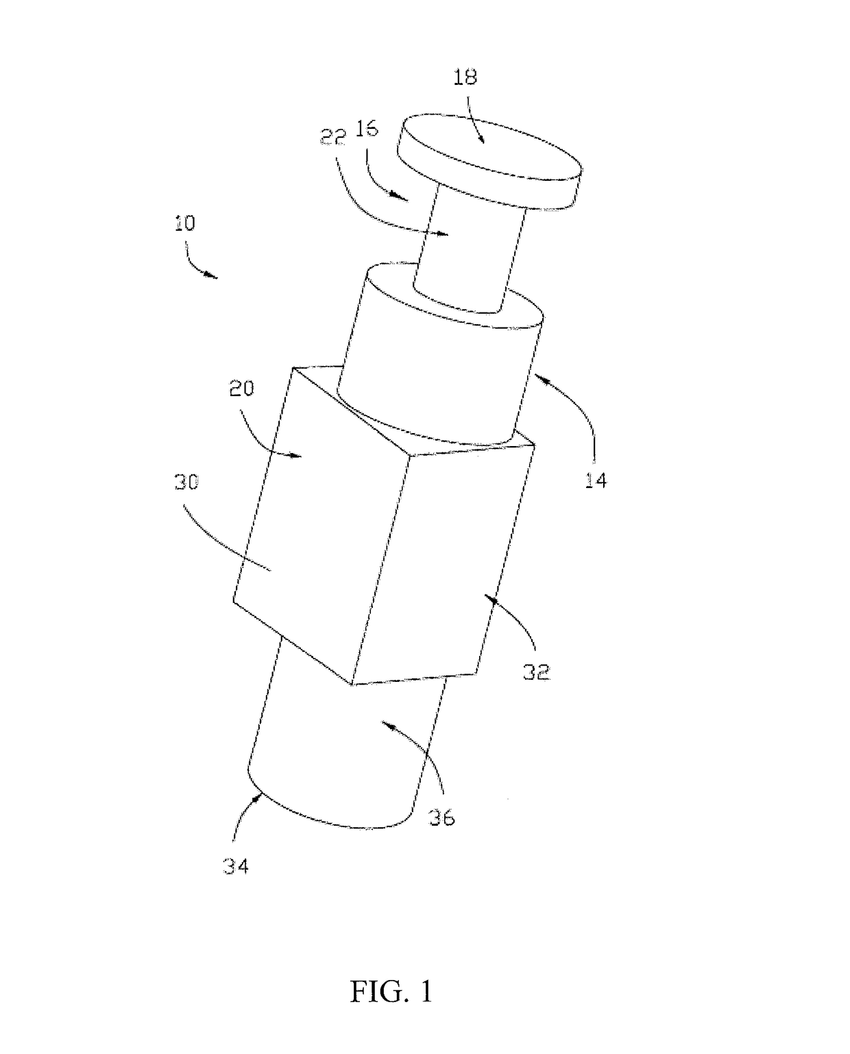 Plunger for magnetic latching solenoid actuator
