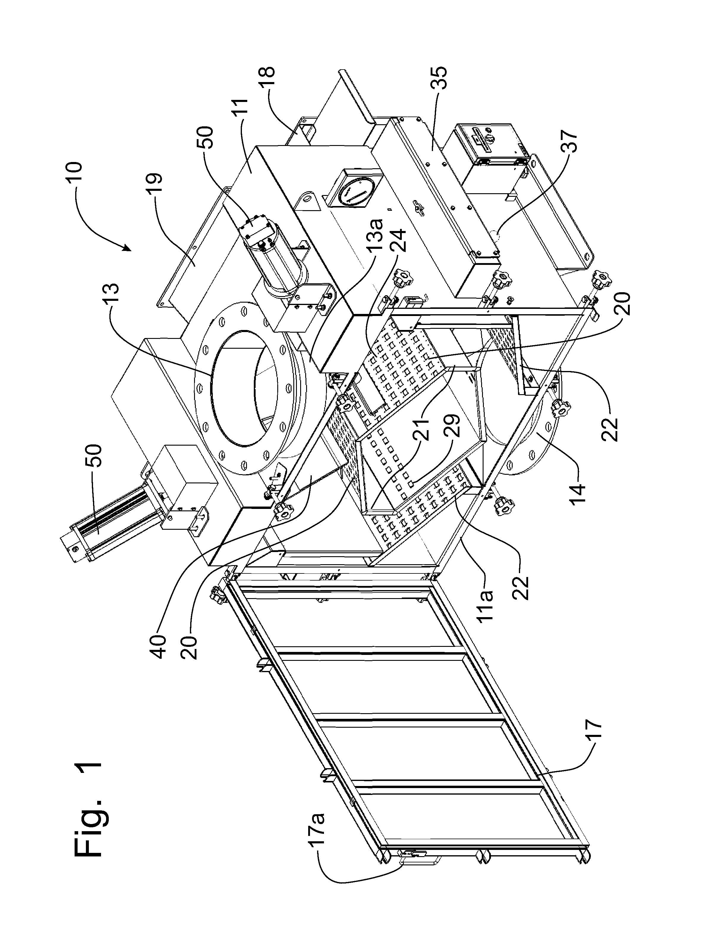 Dedusting Apparatus Having Actuator Controlled Inlet Deflectors to Provide Adjustable Product Flow Regulation