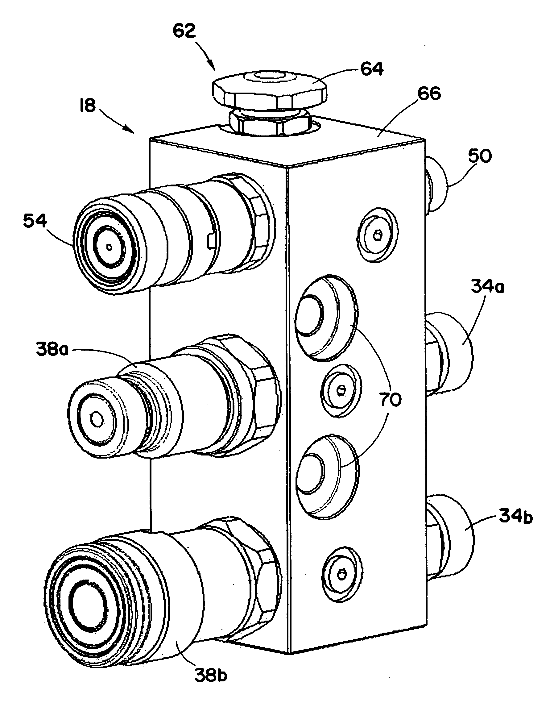Pressure relieving coupler manifold with internal velocity fuse
