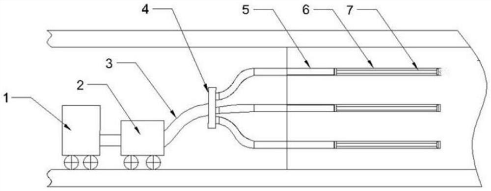 An expansion hose type hydraulic fracturing method for coal seam permeability enhancement