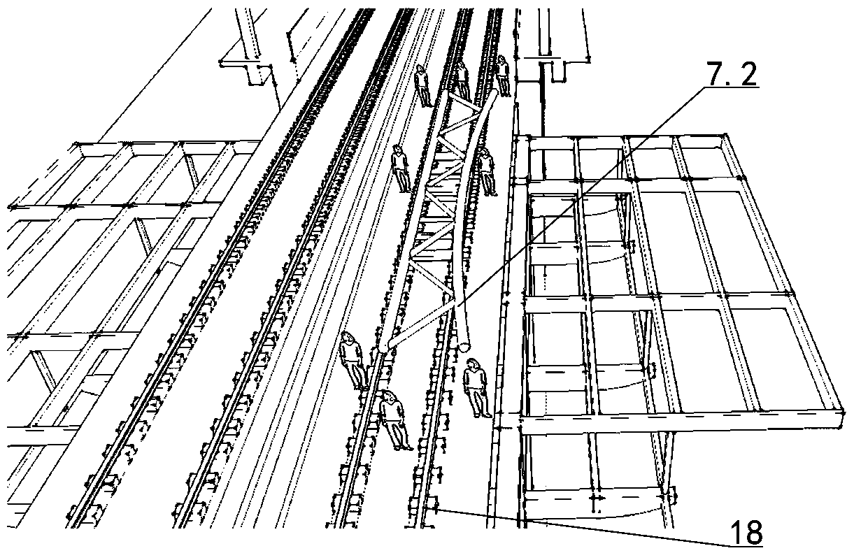 A construction method for widening and reconstructing the structure system of the existing station platform