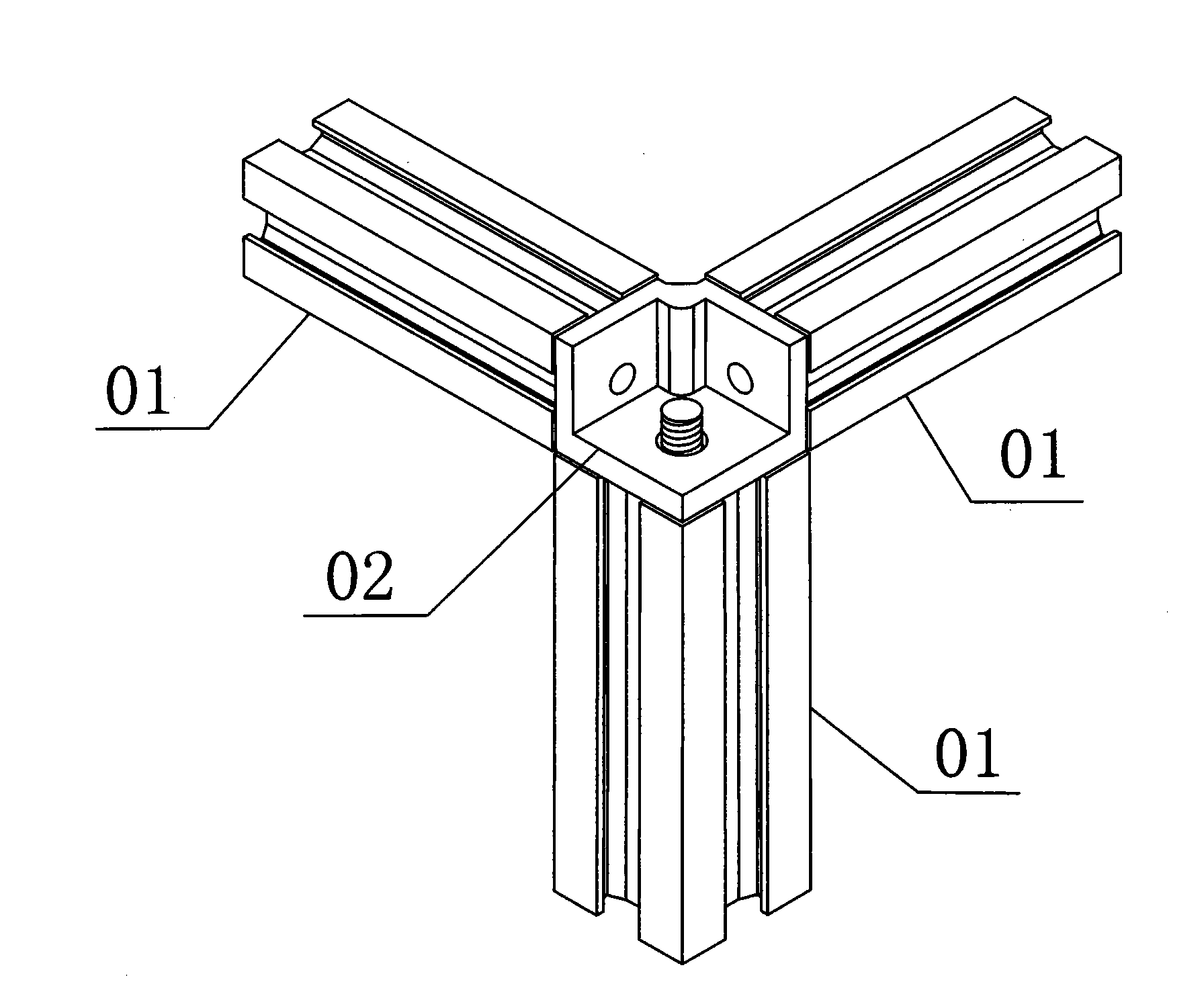Aluminum alloy frame and its splicing method
