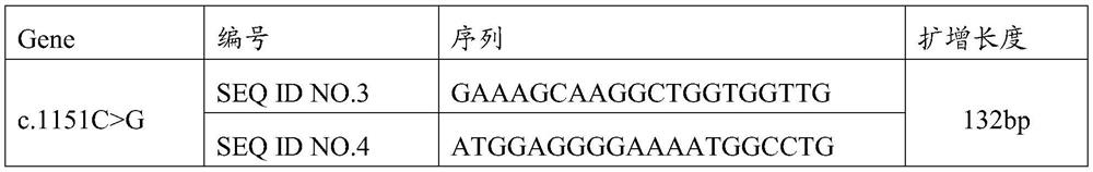 A novel mutation of kfs pathogenic gene and its application