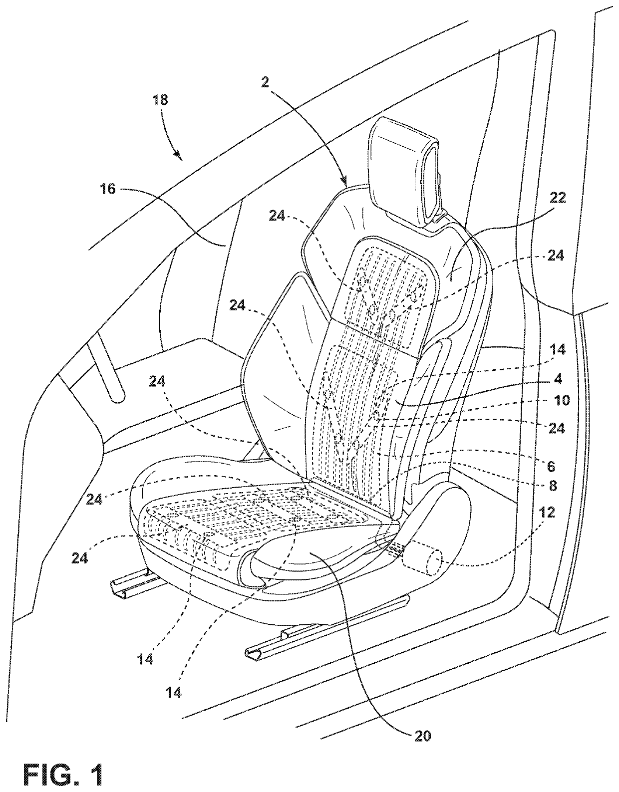 Seating assembly with thermoelectric devices