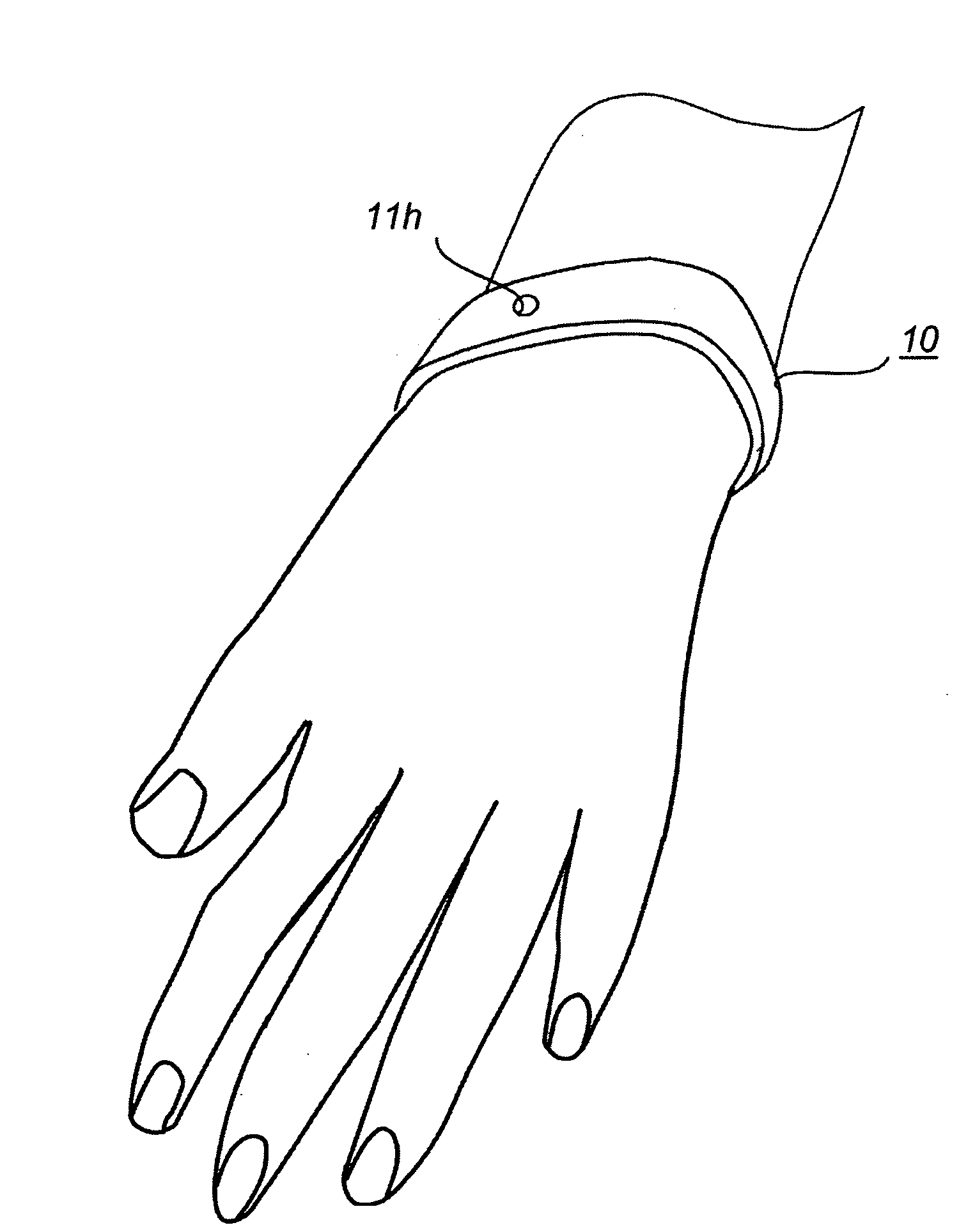 Disposable air bag for a blood pressure measuring device and a method of making the same