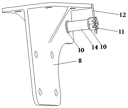 Guard plate and landing gear linkage retracting device