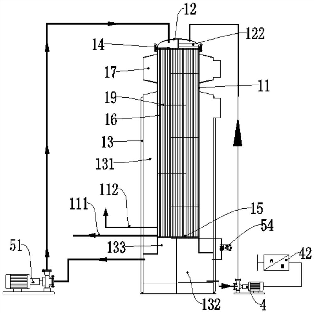 A kind of isothermal double-effect concentrating unit and concentrating method thereof