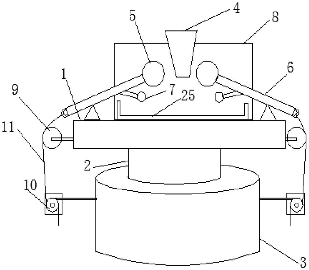 A crushing device