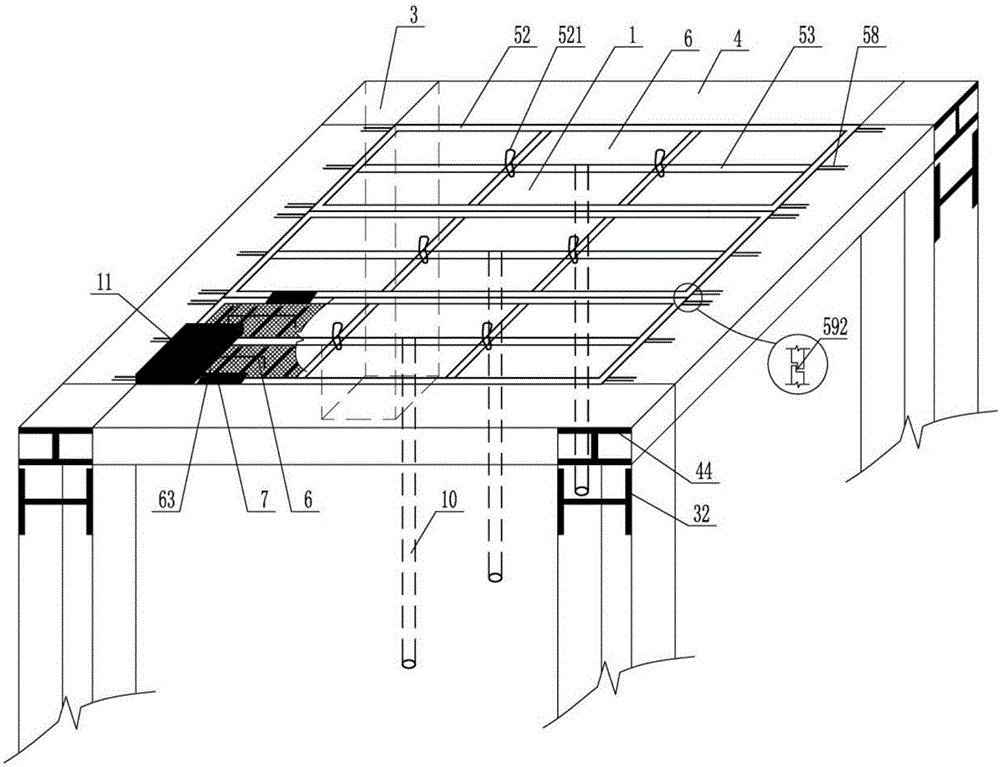 Combination method of steel-structured and assembled-type hollow floor system