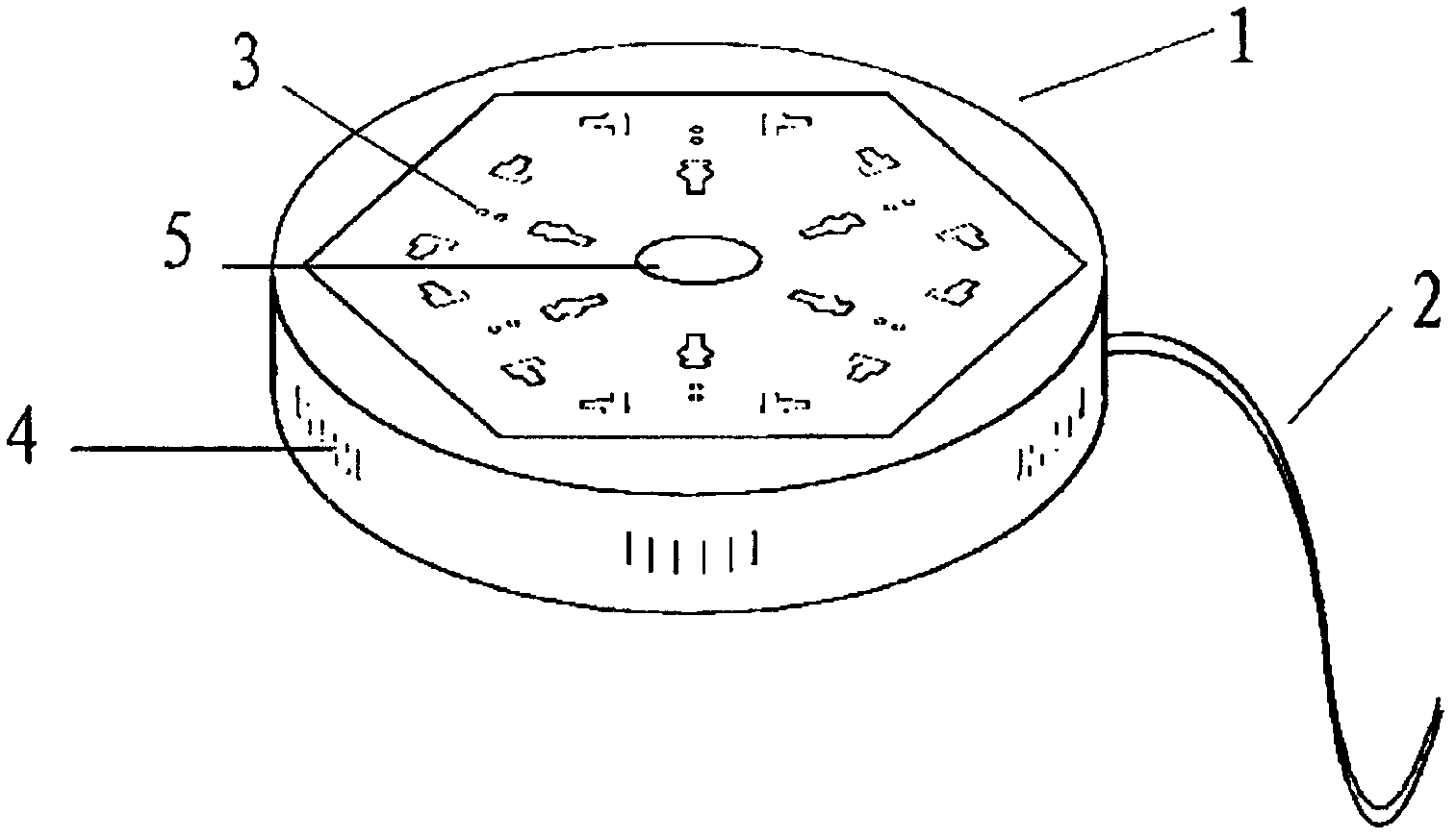 Area-saving type socket with ring-shaped arrangement of jacks