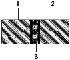 Anti-spill and anti-adhesion joint of reel printing material as well as splicing method thereof