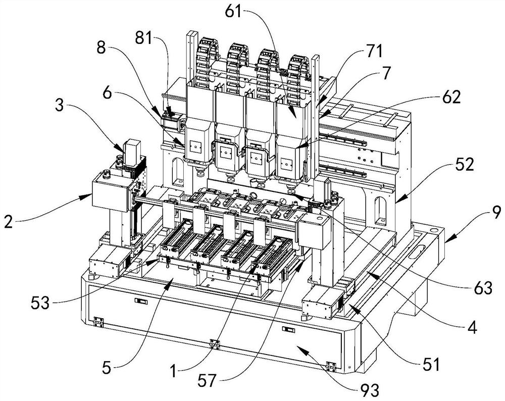 Numerically-controlled machine tool with automatic feeding and discharging functions and using method of numerically-controlled machine tool