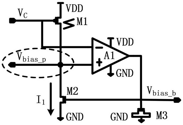 A vco bias circuit with anti-single event effect function