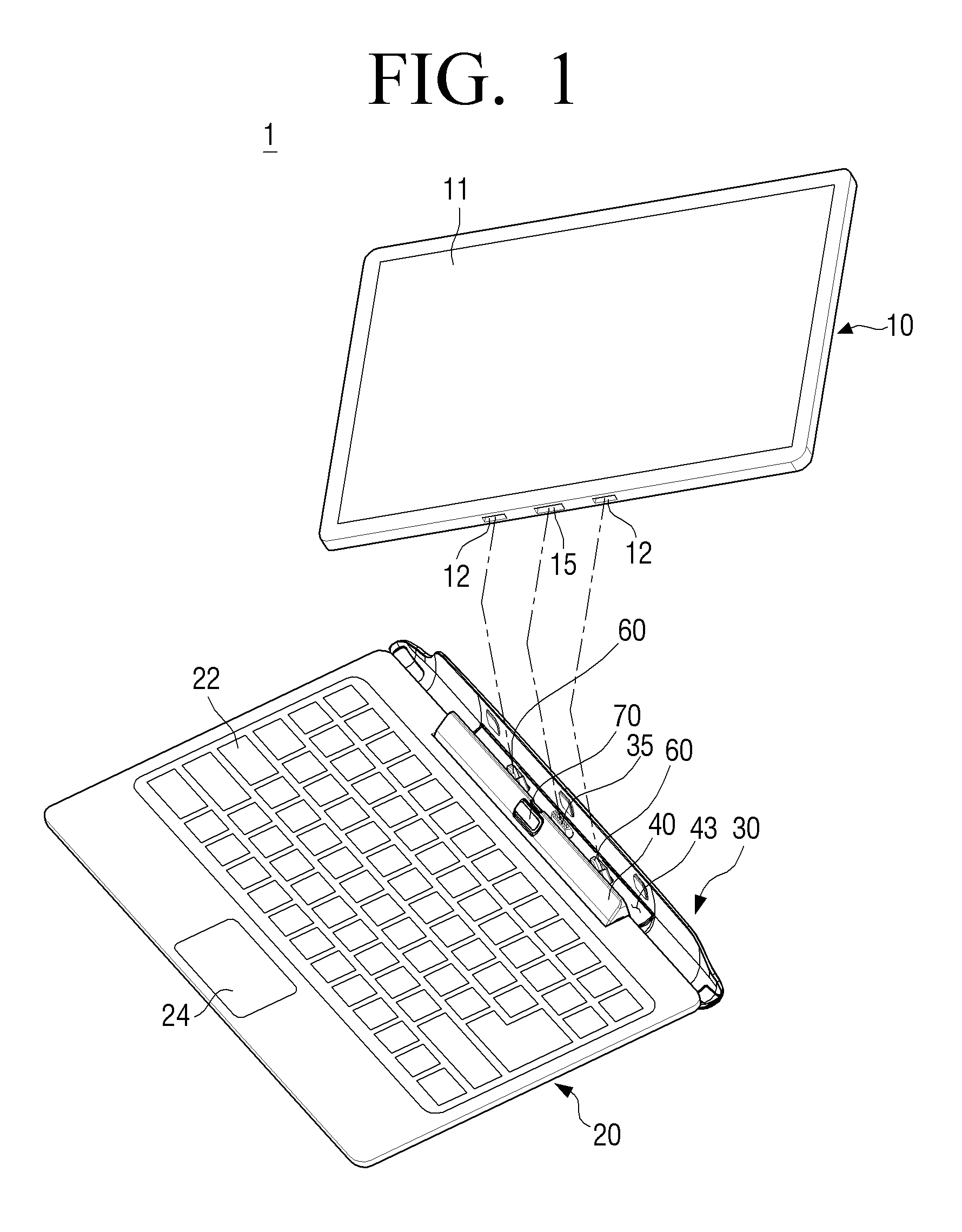 Detachable electronic device and connection apparatus usable with the same