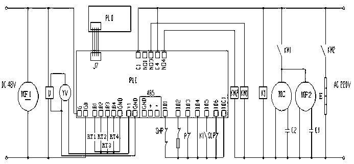 Controlling device for air conditioner of base station