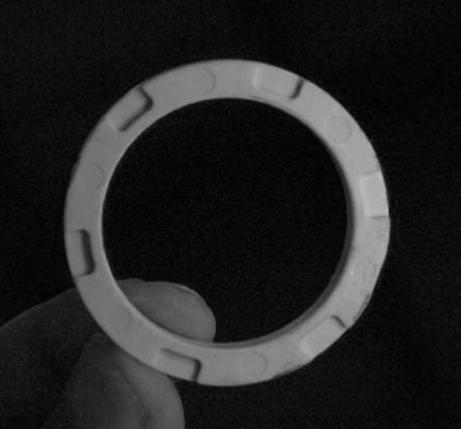 Visual identification method for water pump impeller ring