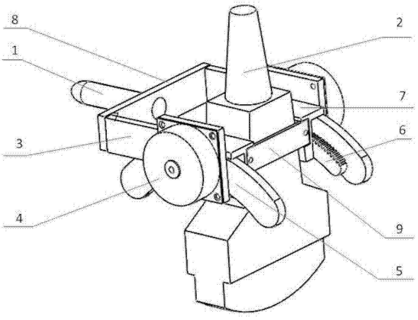 Data acquisition device of three-dimensional ultrasound image based on rear-end scanning