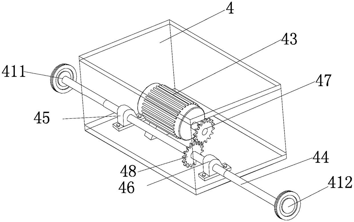 A park road greening frame device based on space-time conversion function