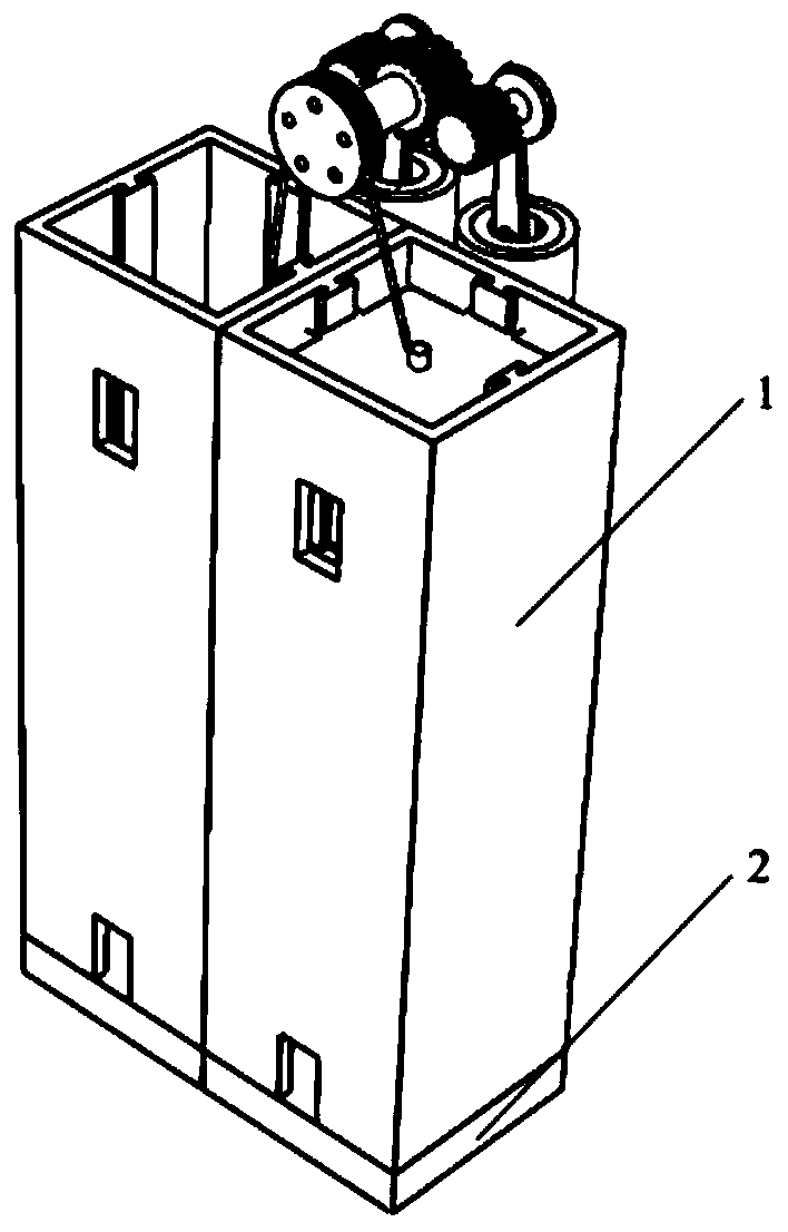 High-rise electromagnetic damping escape device