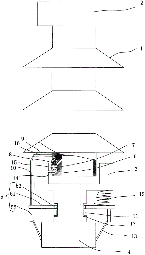 Lightning-proof insulator with end metal fitting opening mark structure