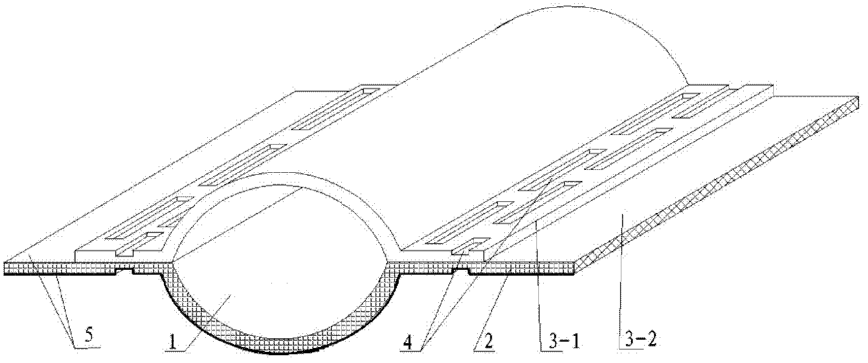 Double-film drip irrigation pipe/belt with water permeable side seams