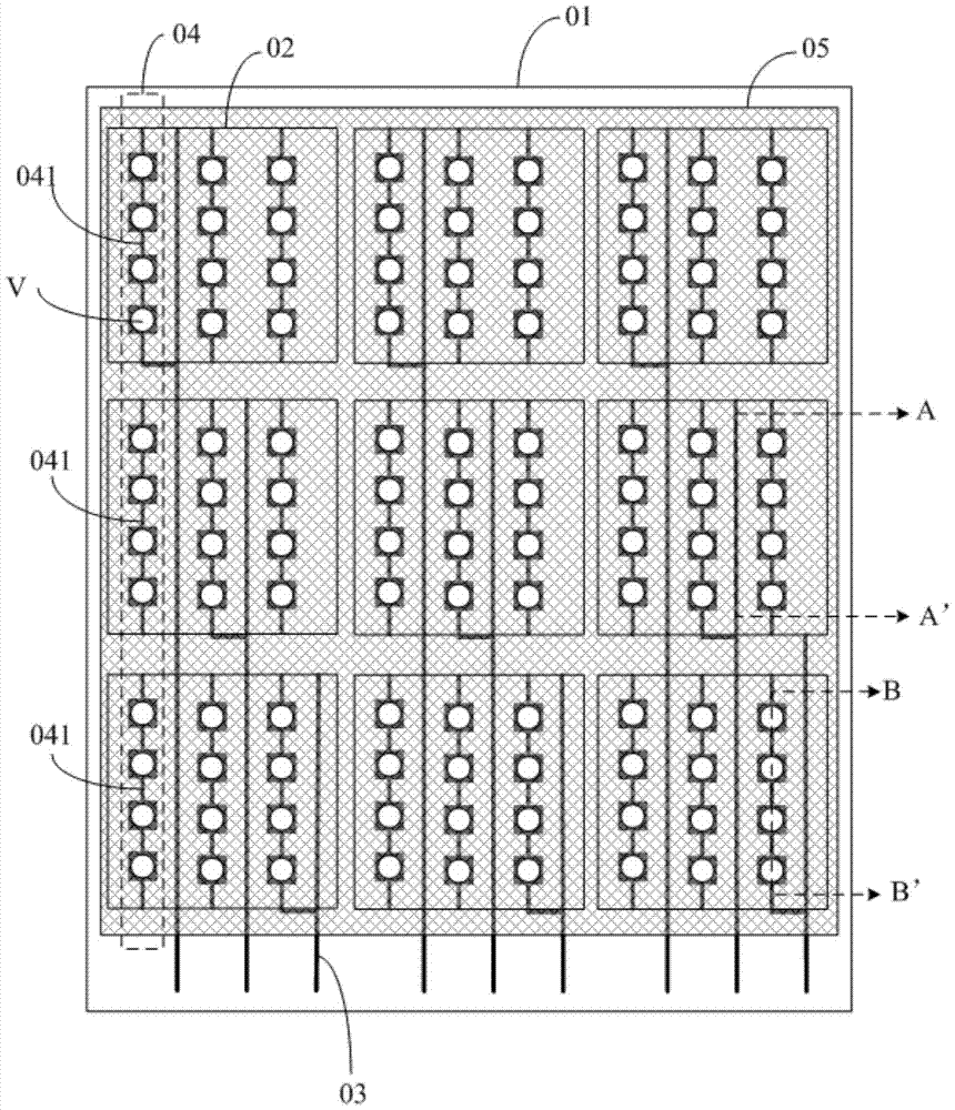 An embedded touch screen and display device