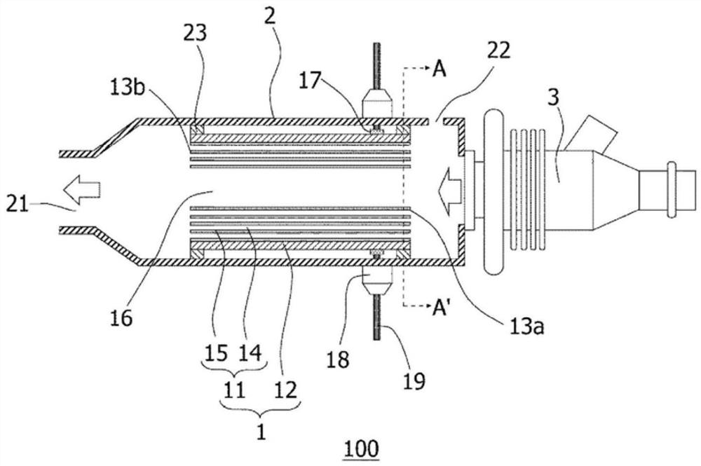 Reductant spray device, exhaust gas processing device, and exhaust gas processing method