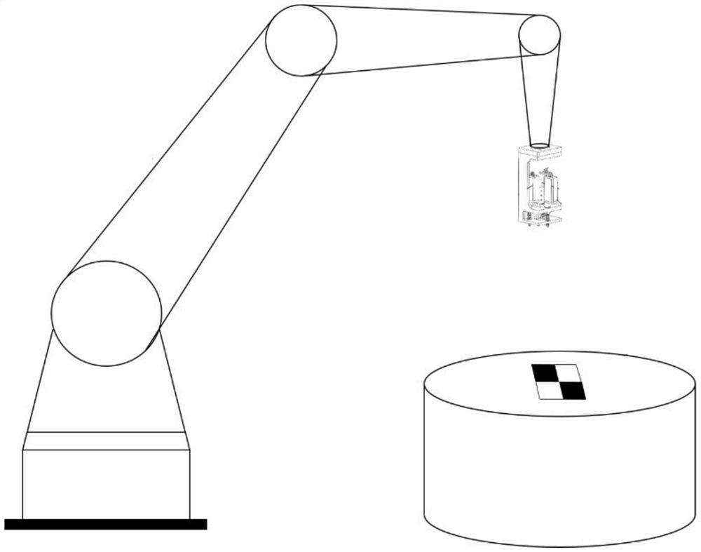 A hybrid visual servoing method for fusion of distance space and image feature space