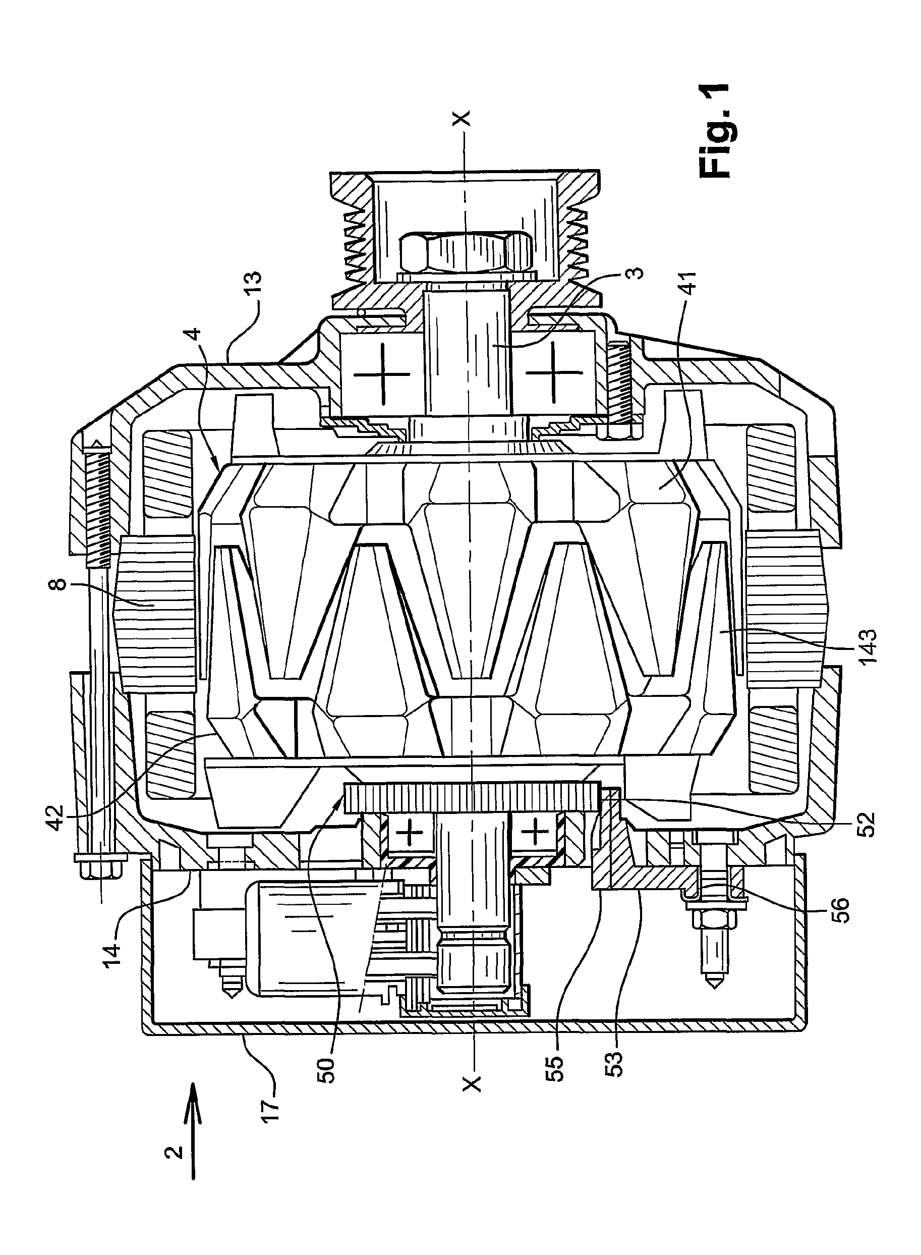 Device for Controlling a Rotating Electrical Machine