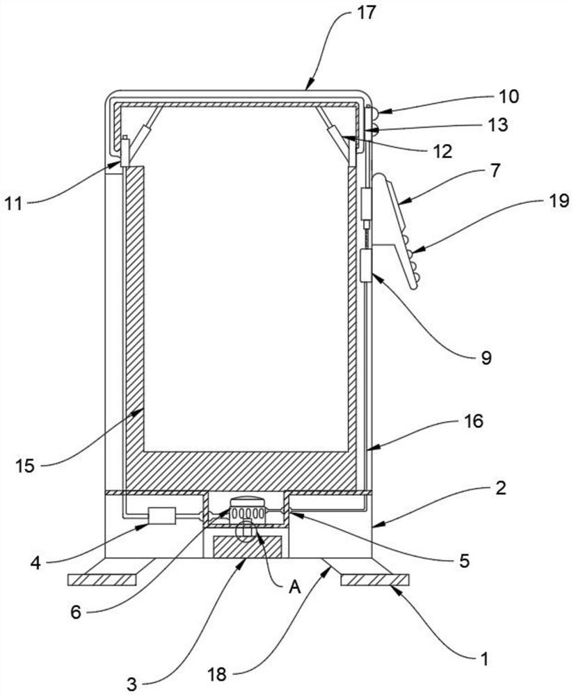 Intelligent multifunctional medical waste collecting barrel device