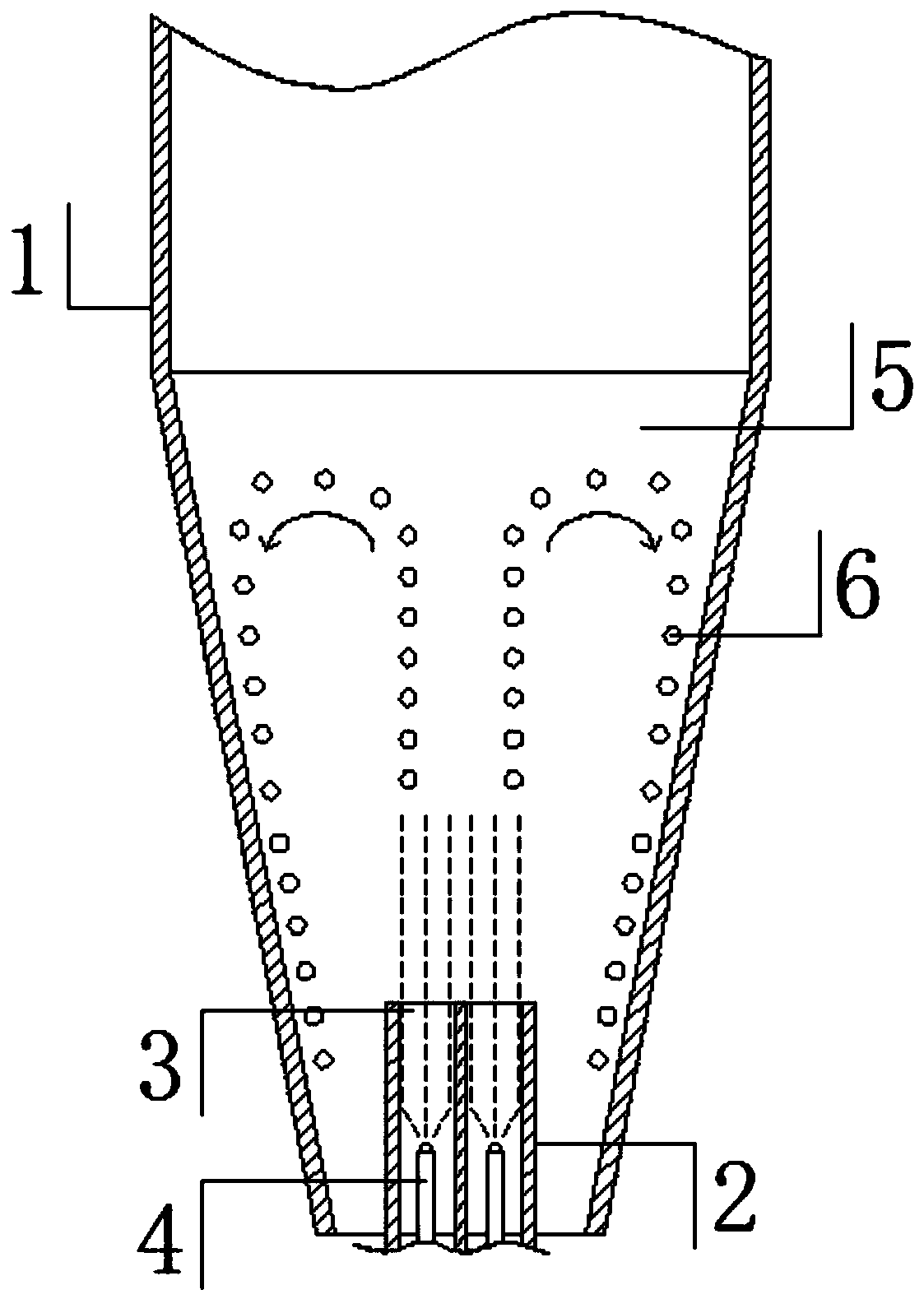 Full-surging type granulating and coating main machine