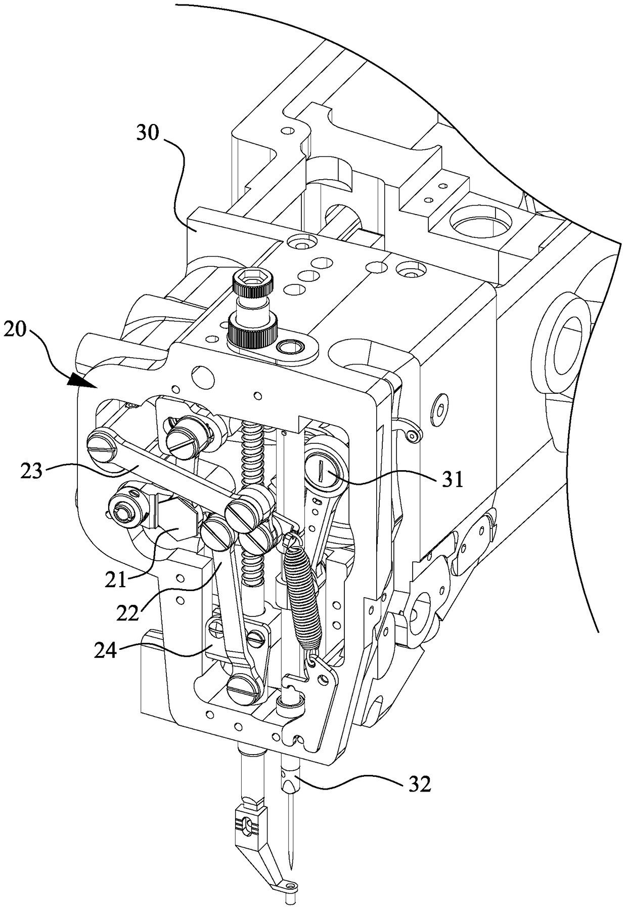 Inner presser foot device of sewing machine