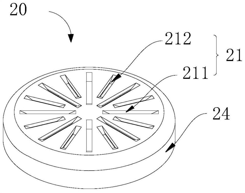 Liquid separation device and heat exchange system with liquid separation device