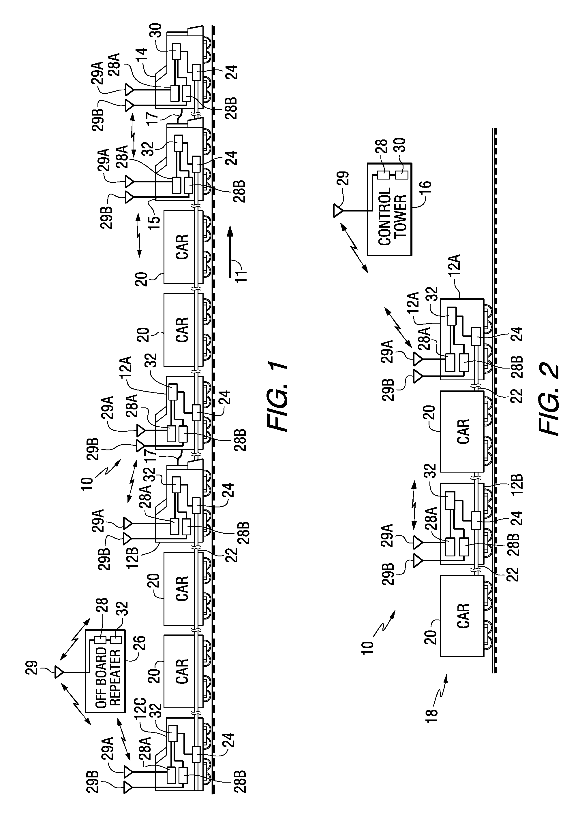 Method and apparatus related to on-board message repeating for vehicle consist communications system