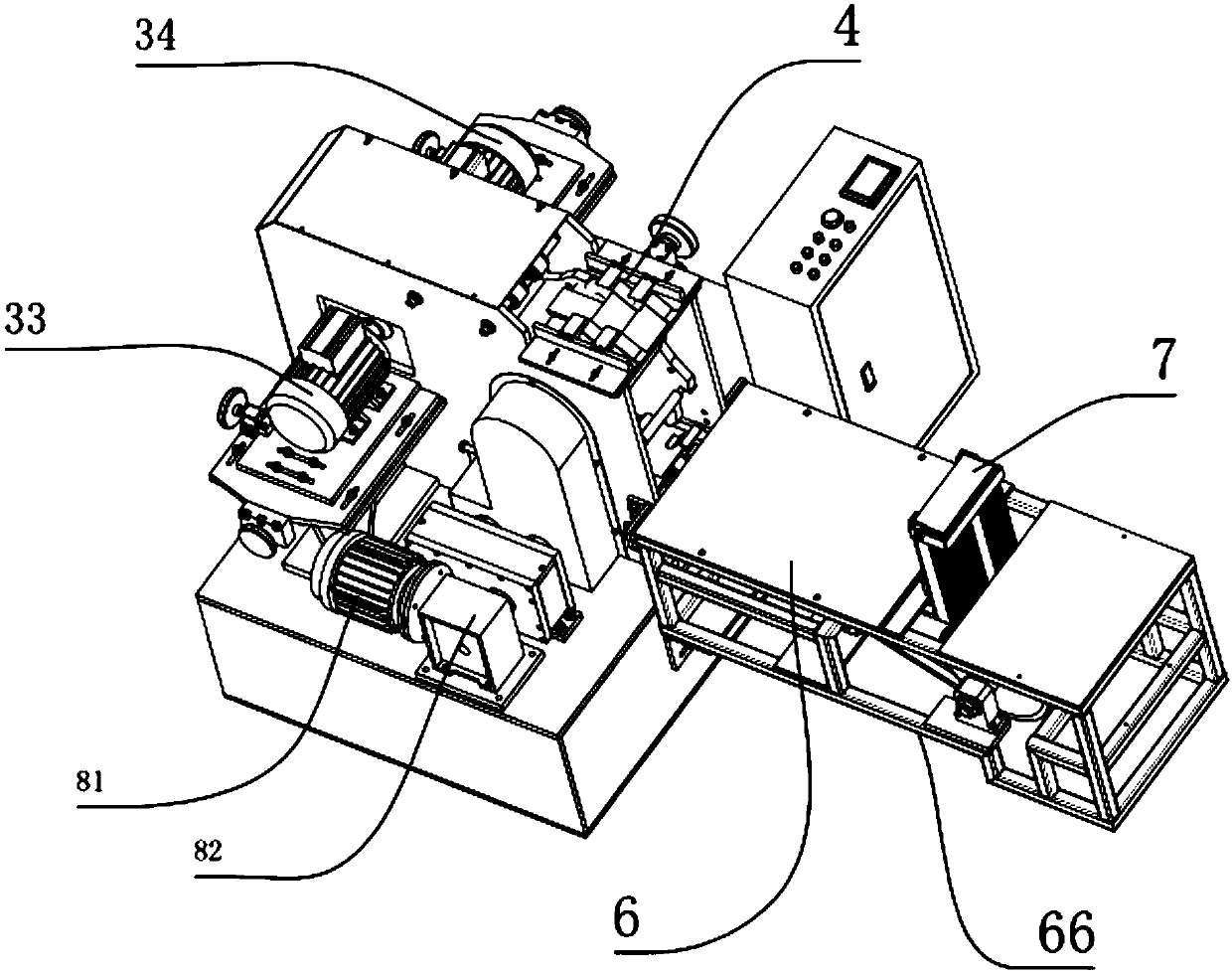 A thin plate cutting machine