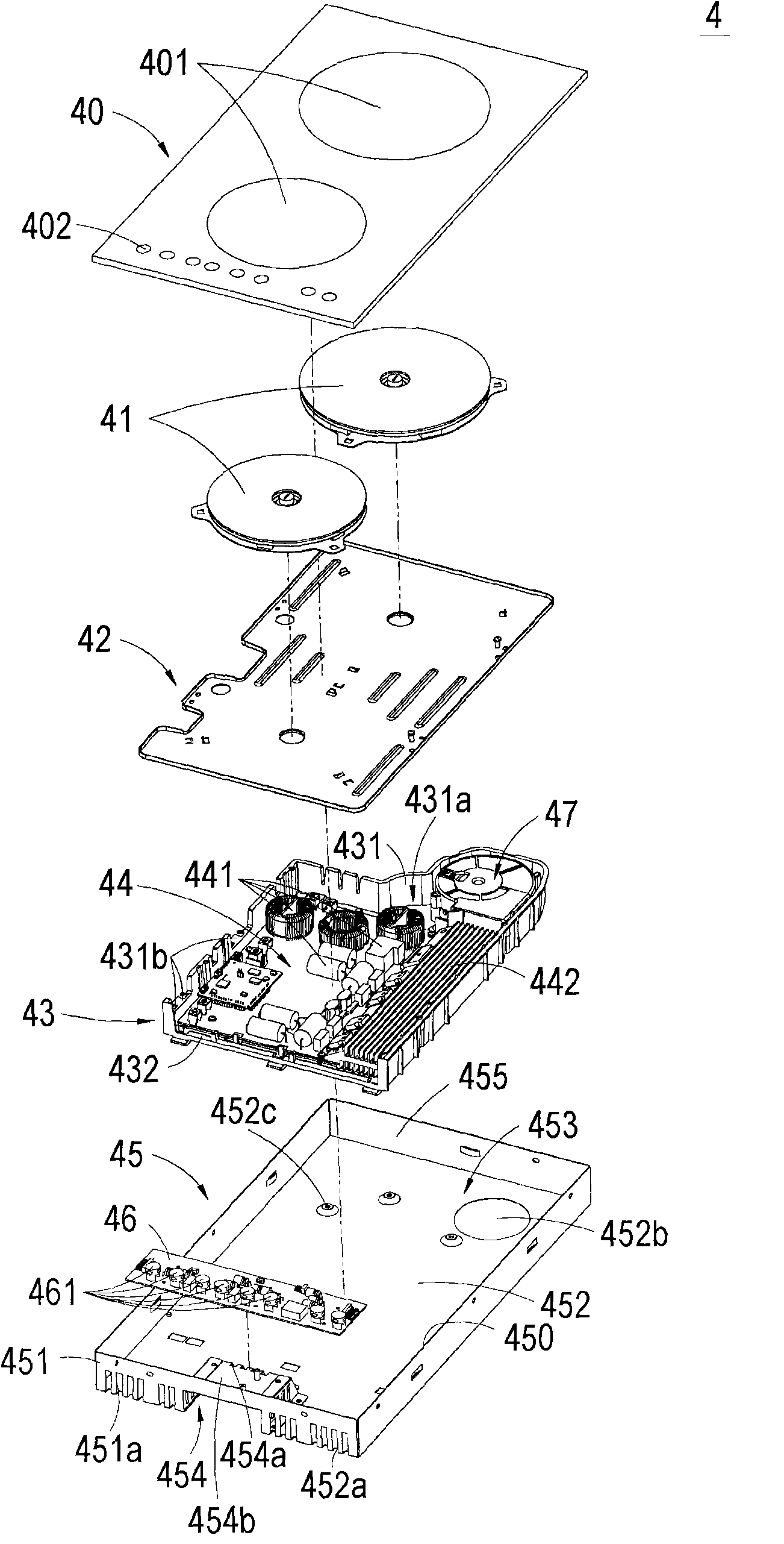 Electrical installation and radiating circulation system using same