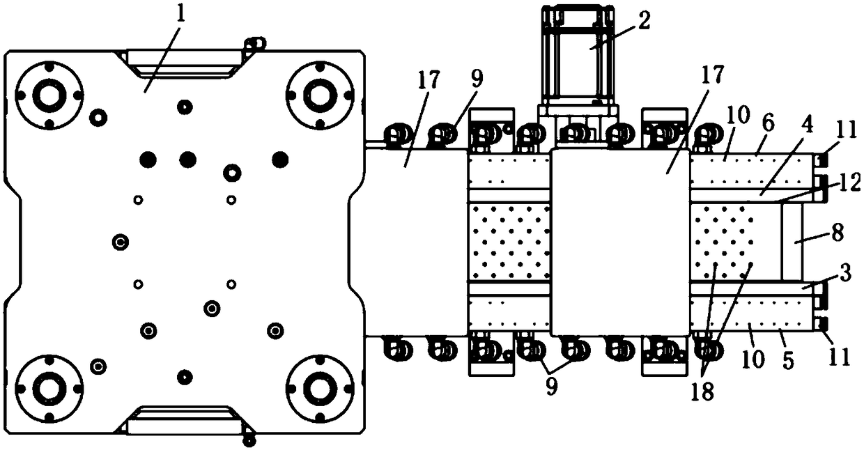 Entering air-flotation type belt conveying mechanism