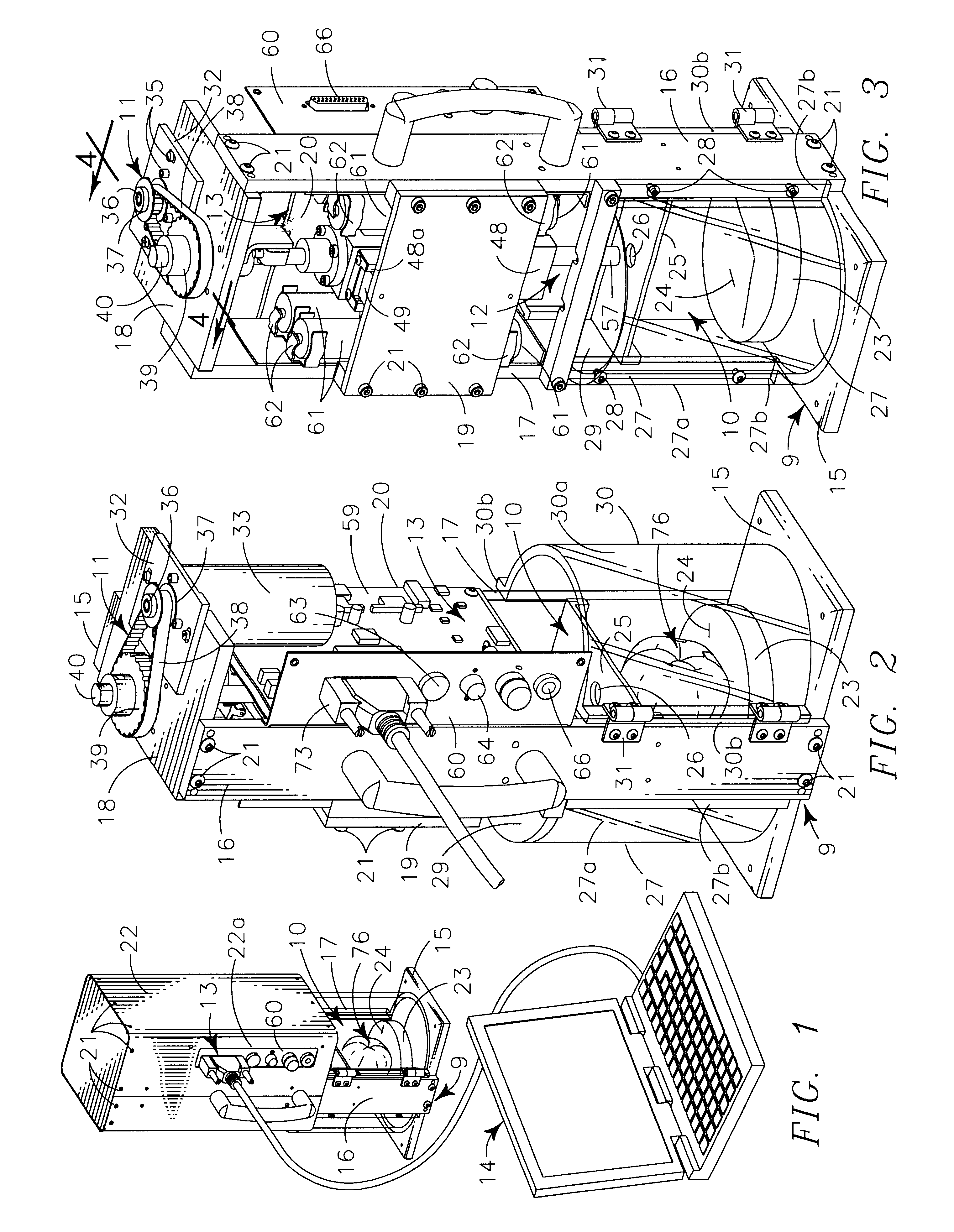 Automated machine and method for fruit testing