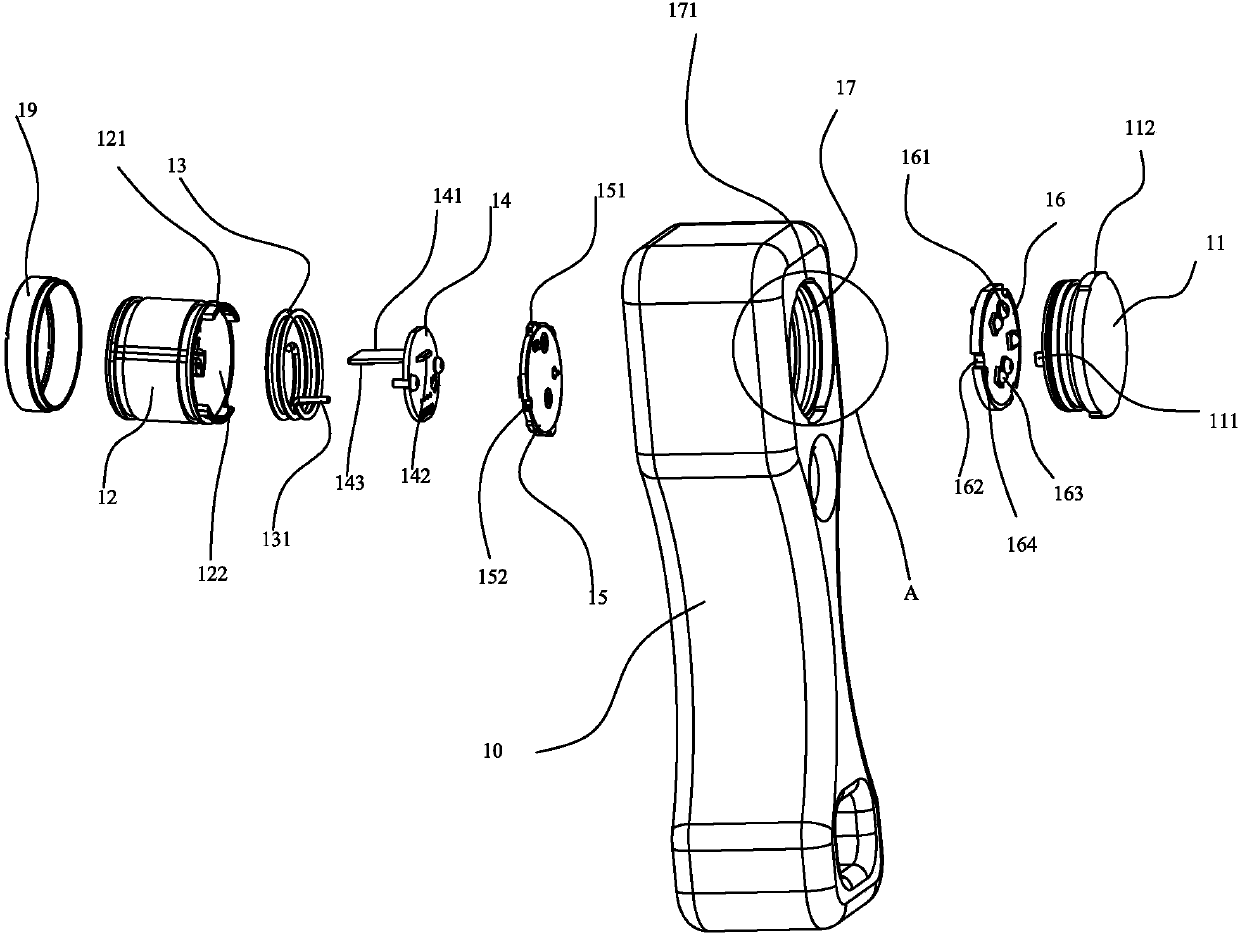 Lamp holder multi-mode rotation touch switch structure